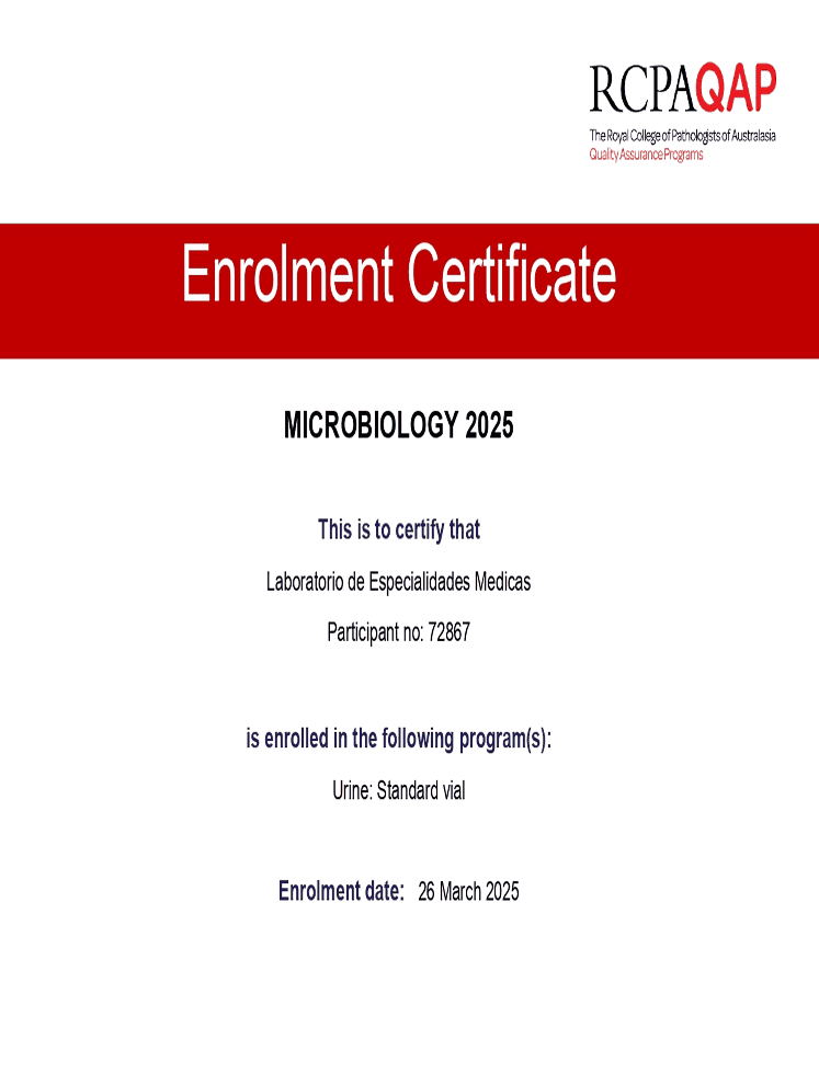 Enrollment Certificate